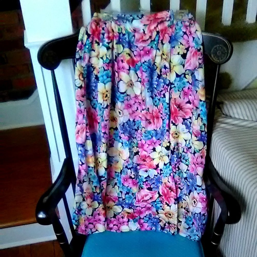 Floral Midi Skirt